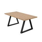 HYDE NATURAL / BLACK DINING TABLE