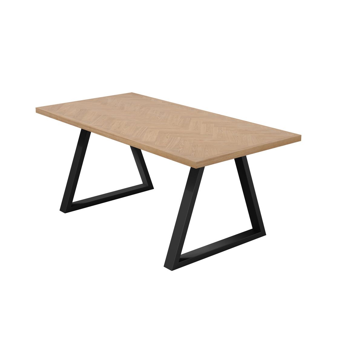 HYDE NATURAL / BLACK DINING TABLE