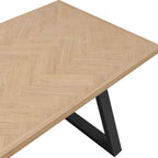 HYDE NATURAL / BLACK DINING TABLE