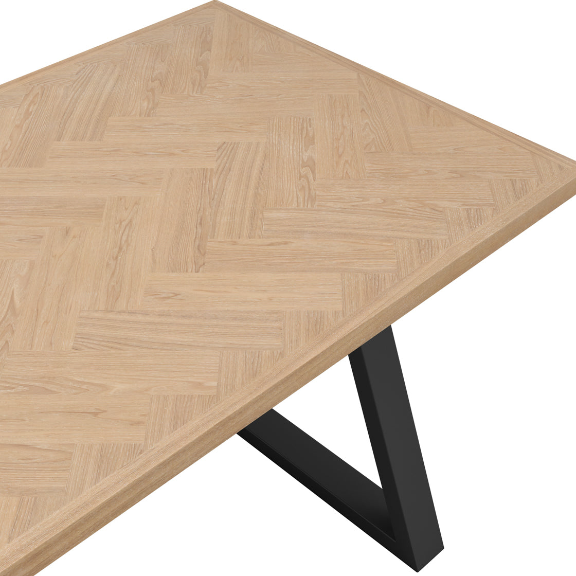 HYDE NATURAL / BLACK DINING TABLE