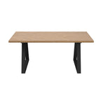 HYDE NATURAL / BLACK DINING TABLE