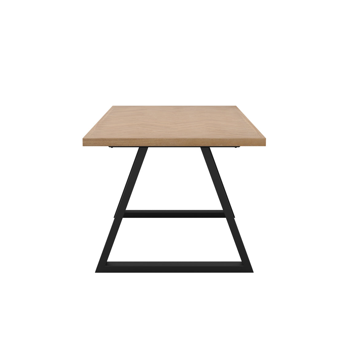 HYDE NATURAL / BLACK DINING TABLE