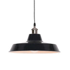 Factory Style Royal Blue Enamel Painted 36cm Pendant Light