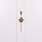 Gold Satin Deco Glass Ball Wall Light