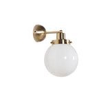 Brushed Gold Style Brass Wall light with Frosted Glass