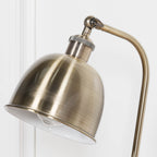 Industrial Style Stain Brass Metal Table Lamp with Shade