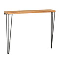 Rustic Wooden Hairpin Hall Table Console 77cm