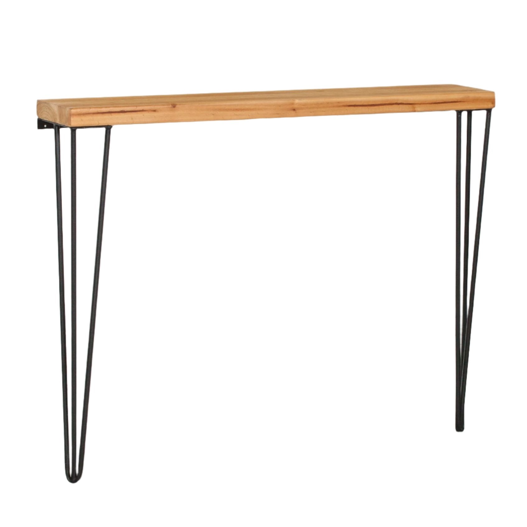 Rustic Wooden Hairpin Hall Table Console 77cm