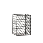 Black Painted Square Metal Storage Basket