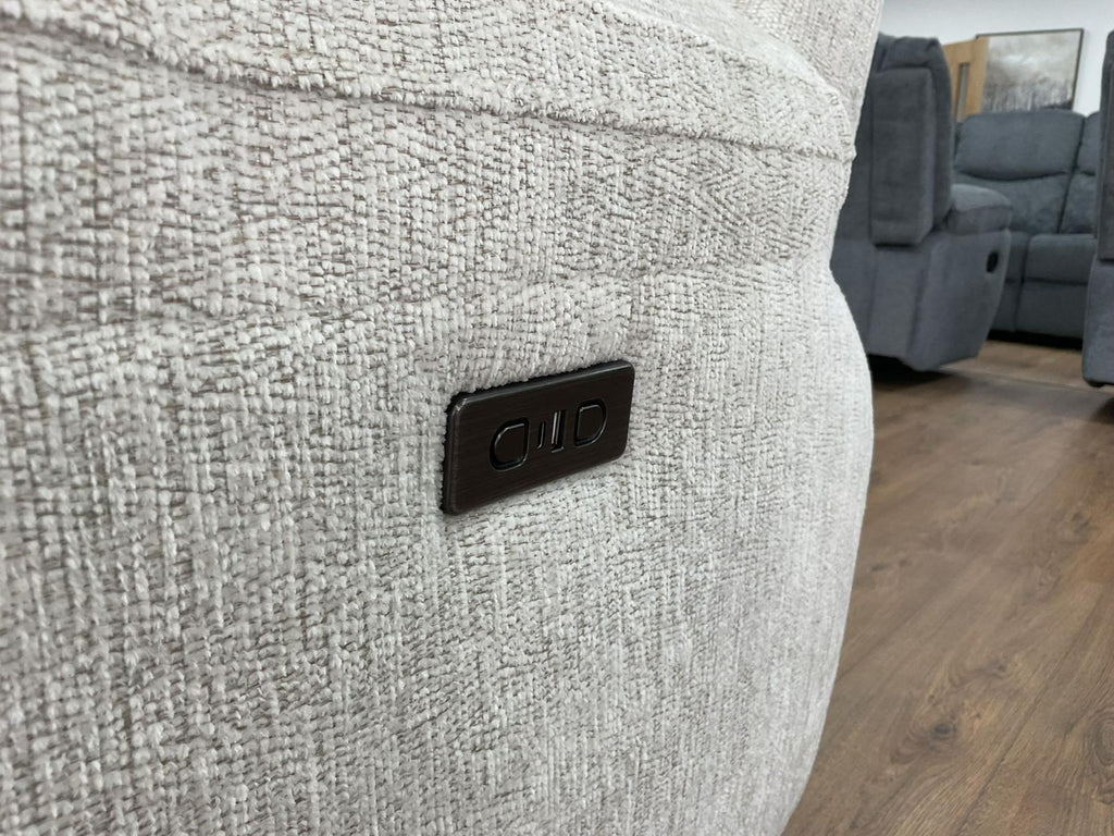 Owen Electric Recliner Beige Armchair