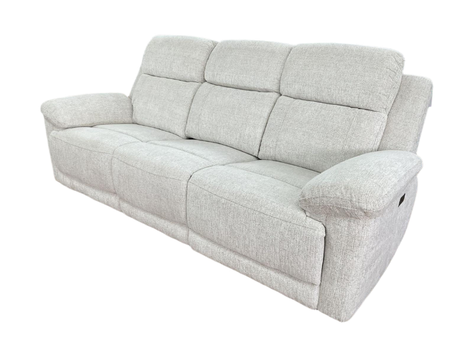 Owen Power Recliner Beige 3 Seater