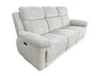 Owen Power Recliner Beige 3 Seater