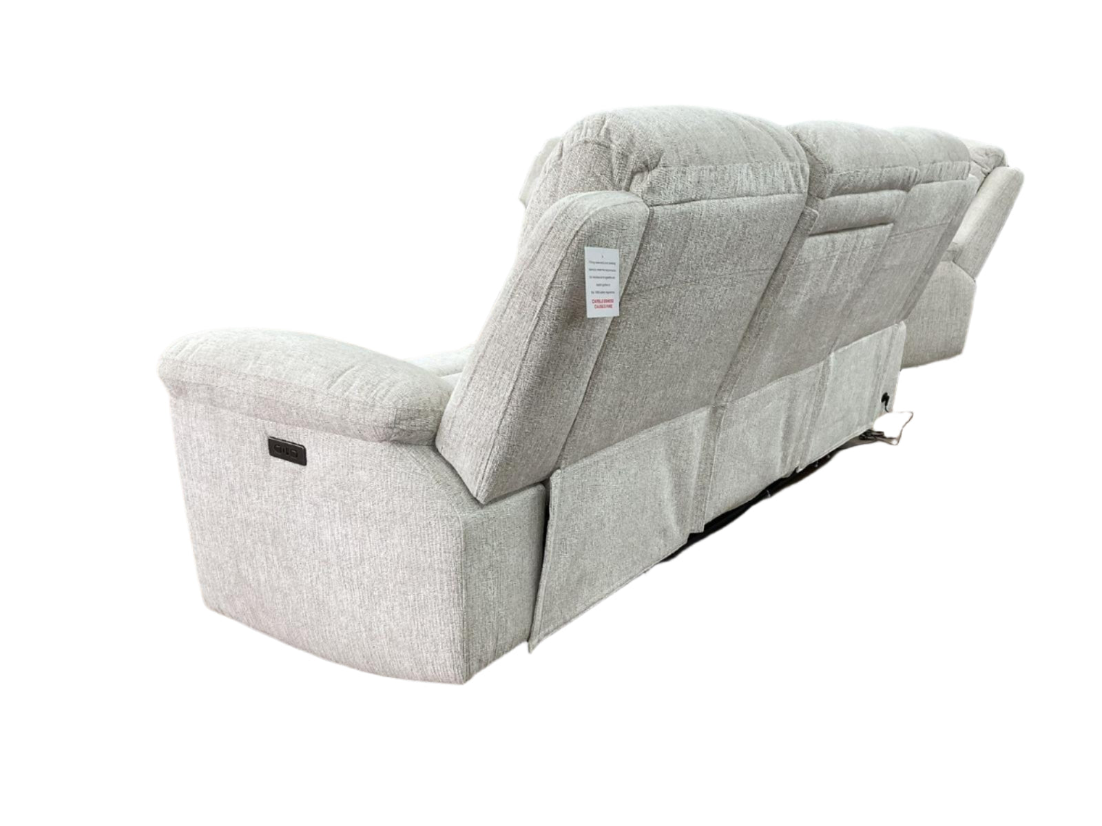 Owen Power Recliner Beige 3 Seater