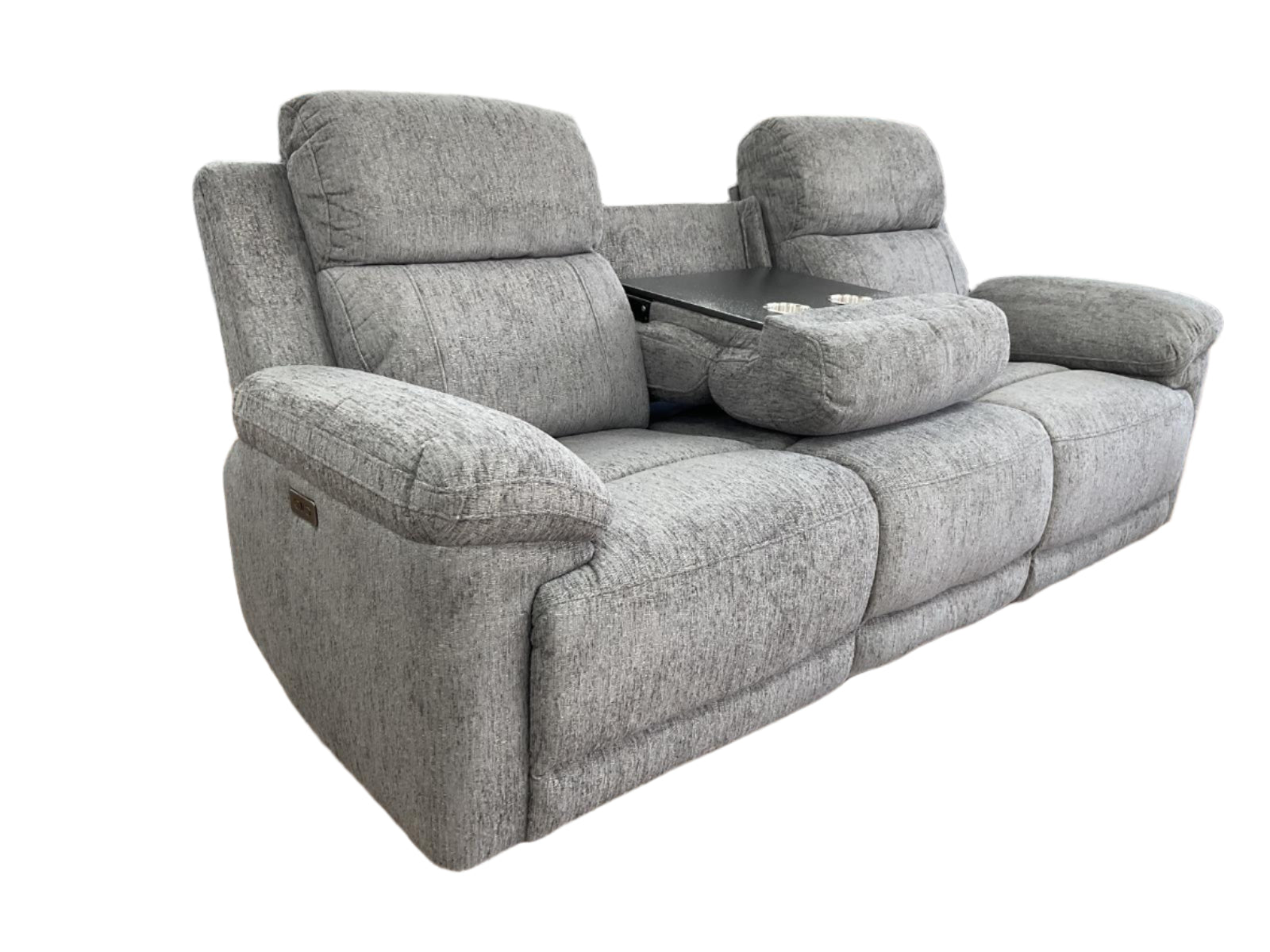 Owen Power Recliner Grey 3 Seater