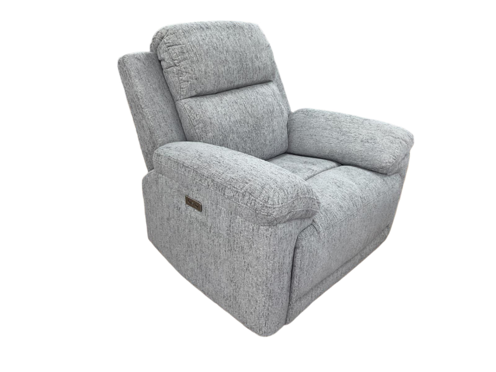 Owen Electric Recliner Grey Armchair