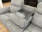 Owen Power Recliner Grey 3 Seater