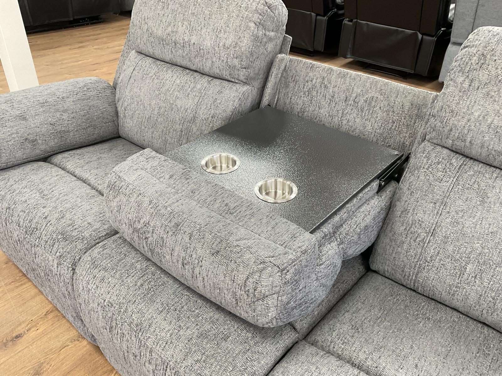 Owen Power Recliner Grey 3 Seater