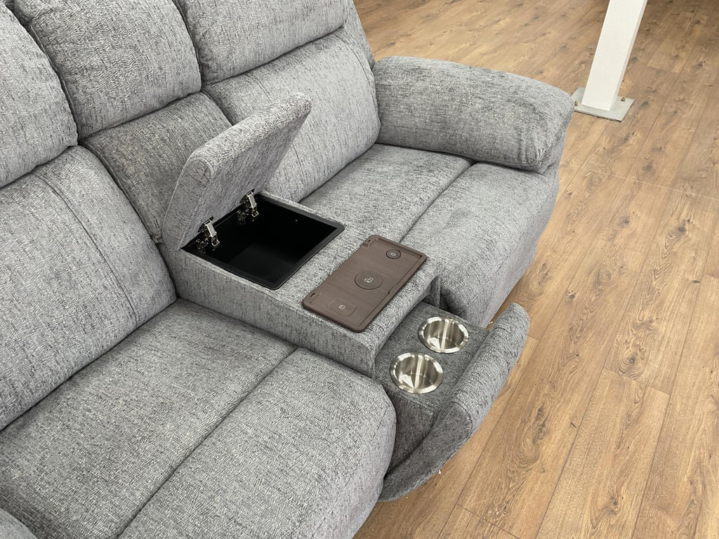 Owen Electric Recliner Grey 2 Seater