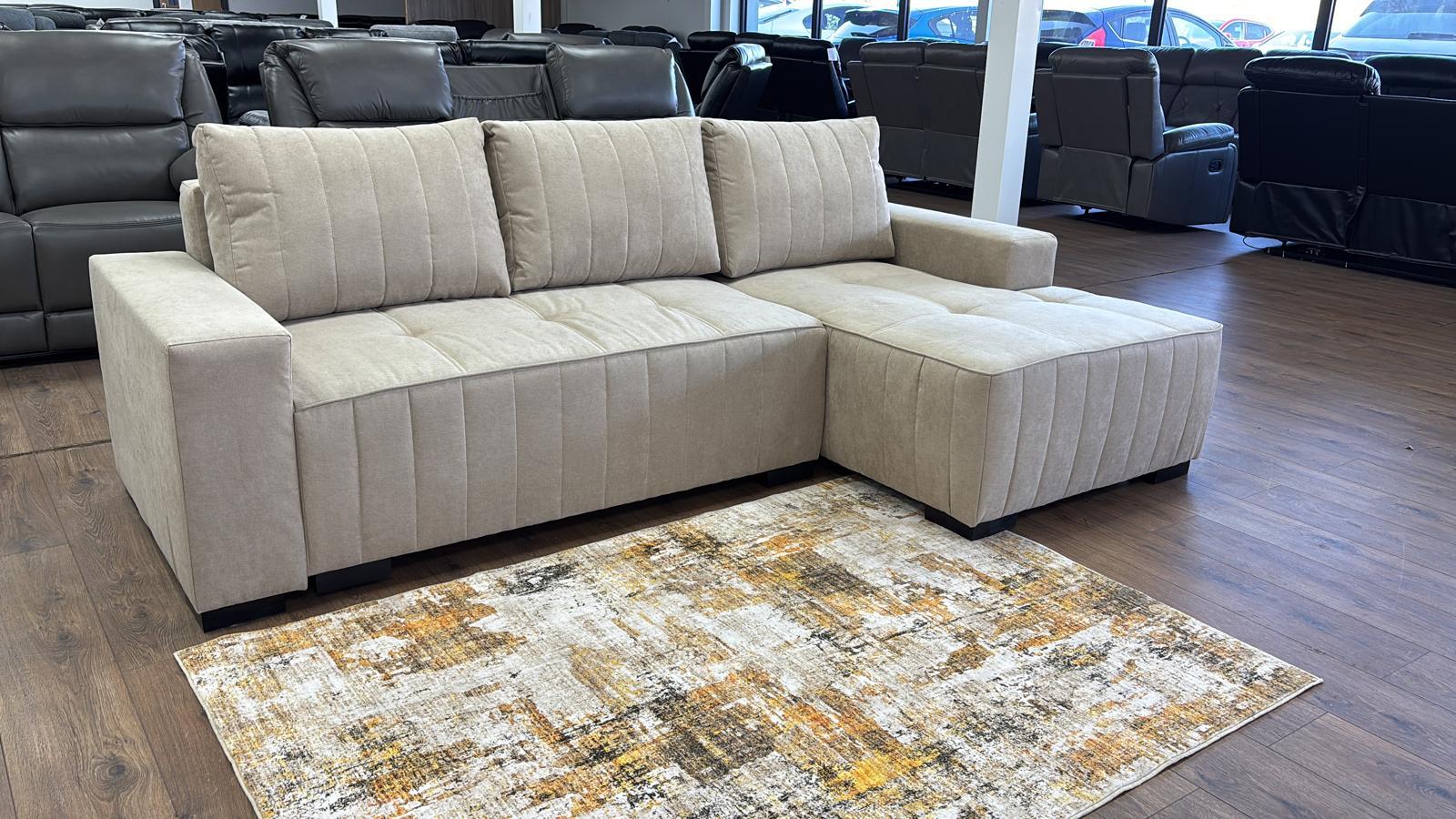 Hugo Sofabed Beige Right Hand Facing Corner