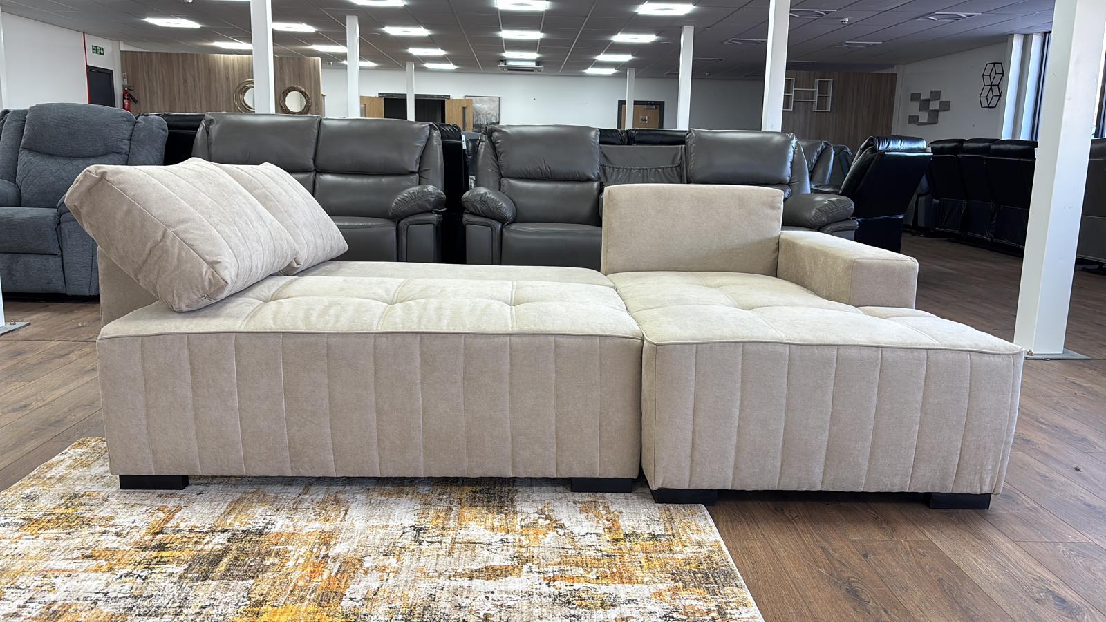 Hugo Sofabed Beige Right Hand Facing Corner