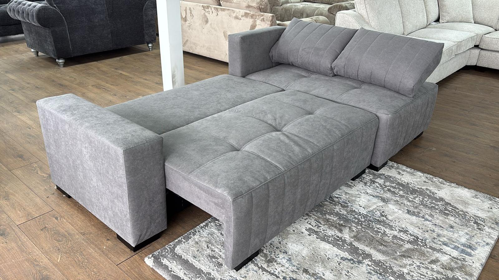 Hugo Sofabed Grey Right Hand Facing Corner