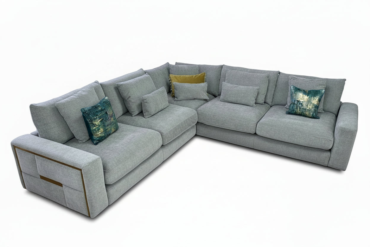 Jupiter Sofa Grey Large Corner