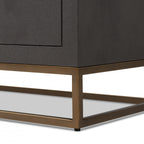 Raphia Sideboard Brown Shagreen