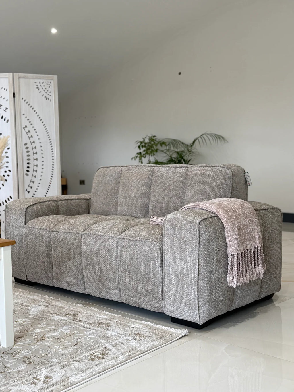 Paris Sofa Beige 2 Seater Sofa