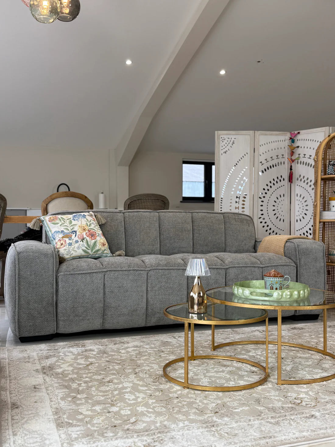Paris Sofa Grey 3 Seater Sofa