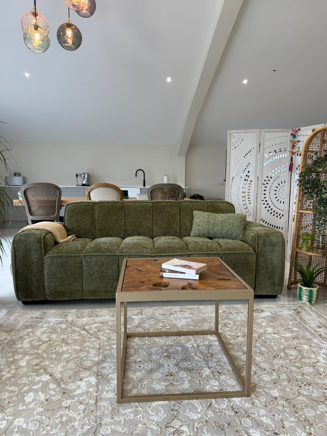 Paris Sofa Olive 3 Seater Sofa