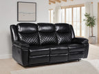 Myra 3 seater manual Recliner Sofa Black