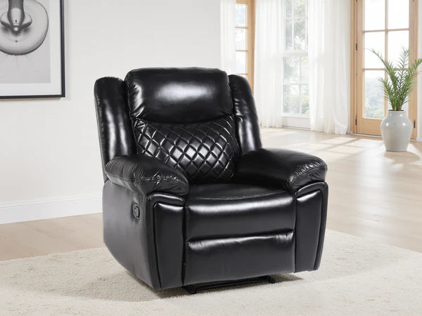 Myra Recliner Sofa Black Armchair