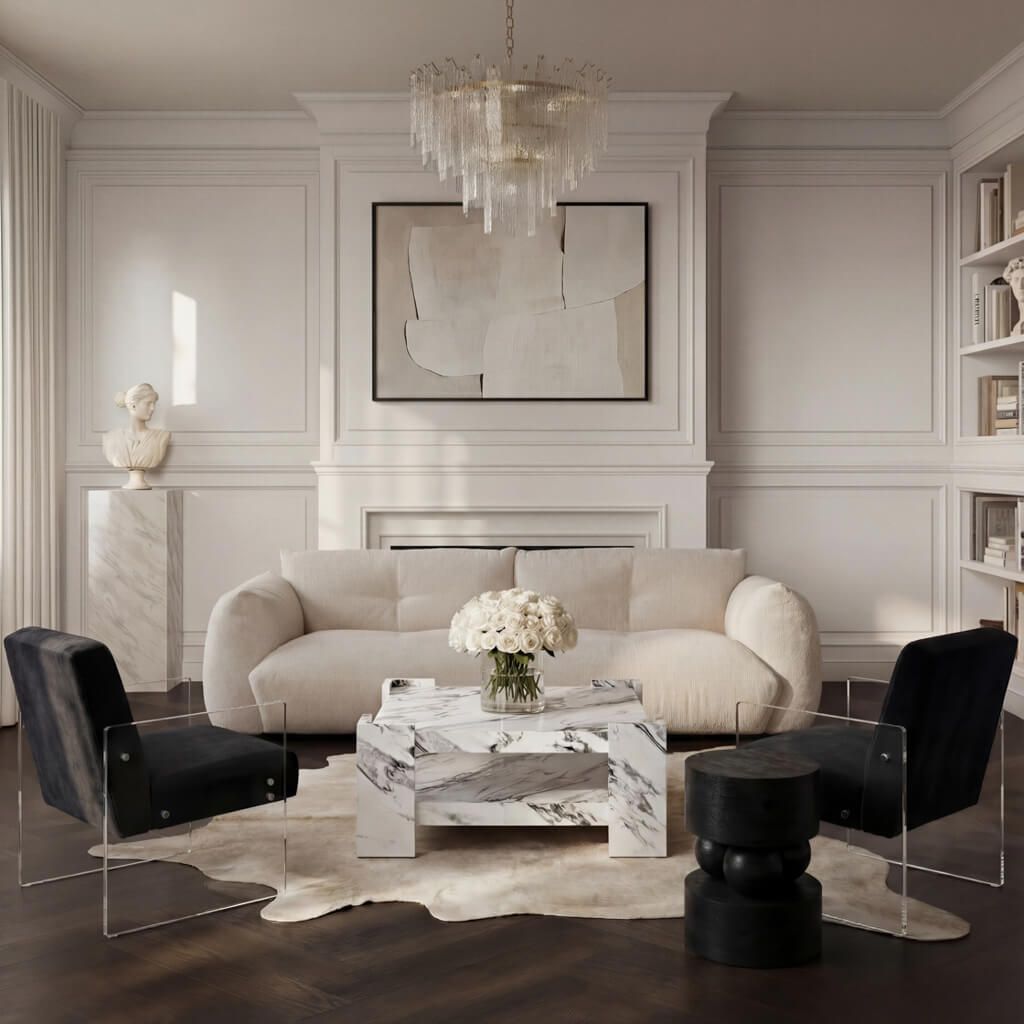 Ikos Accent Black Chair