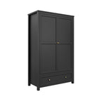 IVES BLACK 2 DOOR WARDROBE