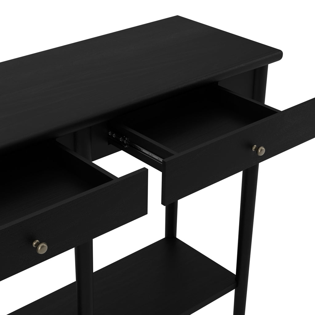 JACKSON MATTE BLACK CONSOLE TABLE