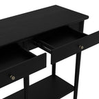 JACKSON MATTE BLACK CONSOLE TABLE