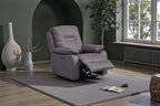 Jackson Grey Lay-Z-Boy Style Fabric Power Recliner Armchair