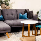 Jasper Nest Of Tables Solid Oak-Funky Coloured Tops