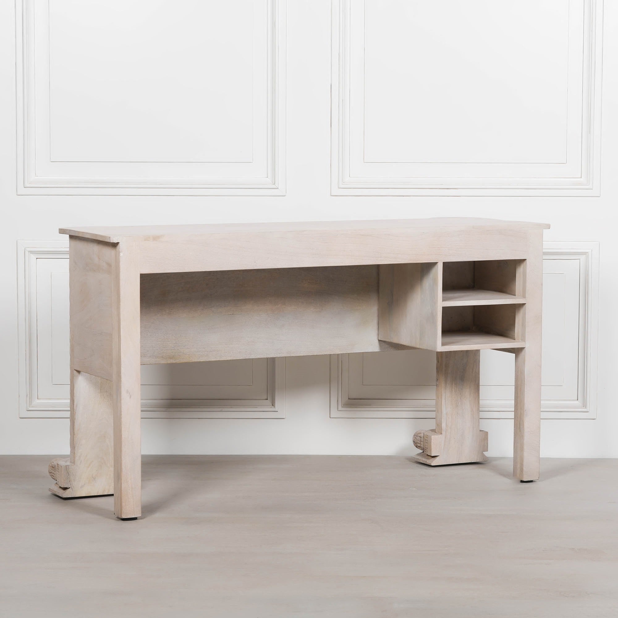Blanchie Wooden Shop Reception Desk Console Unit