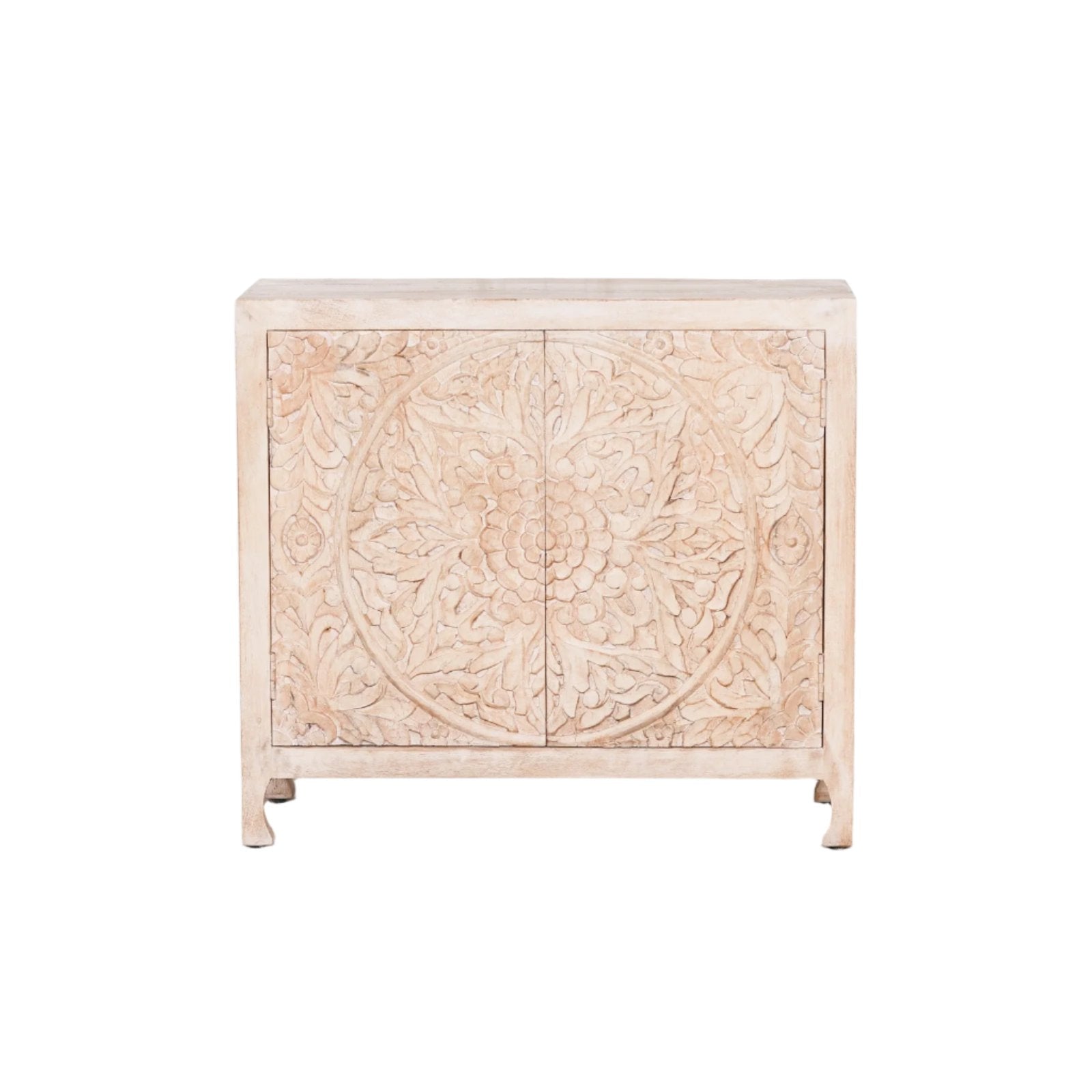 Ornate Wooden 2 Door Cupboard