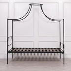 Black Iron 5ft King Size Poster Bed