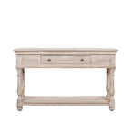 Acacia Wooden Console with Single Drawer