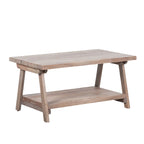 95cm Rustic Acacia Wooden A Frame Coffee Table