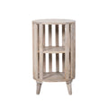 Blanchie Wooden Slated Bedside Table