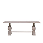 Blanche Wood Rustic Washed Rectangular Dining Table 210cm