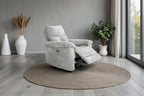 Klint Grez Lay-Z-Boy Style Fabric Power Recliner Armchair