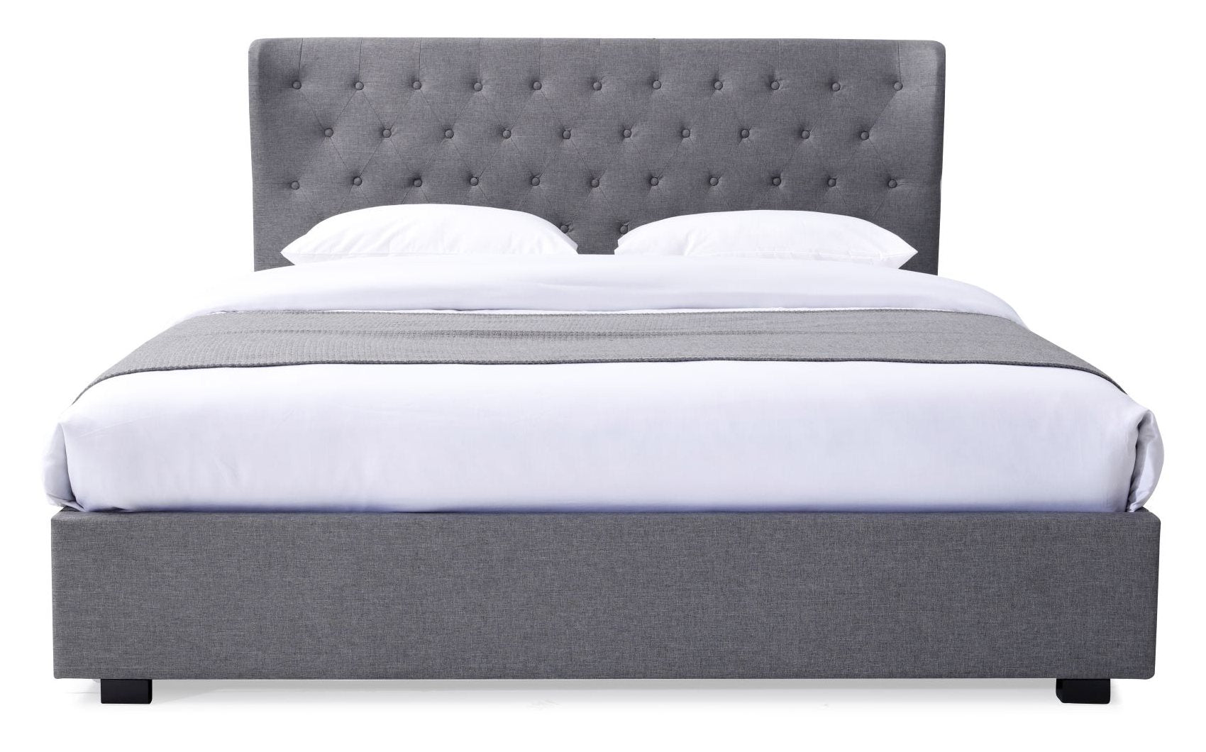 Grey King Size Kensington Ottoman Bed