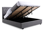 Grey King Size Kensington Ottoman Bed