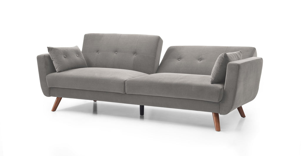 Grey Velvet Oslo Sofa Bed