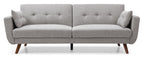 Grey Velvet Oslo Sofa Bed